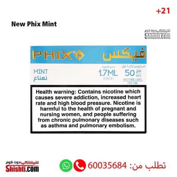 New Phix Mint By Jawi Pack of 4 pods