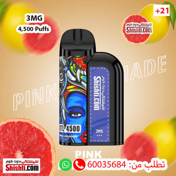 Shishti Pink Lemonade 3MG 4500 Puffs