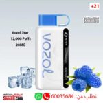 Vozol Star Blue Razz Mint 12000 Puff 20MG