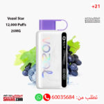 Vozol Star Grape Mint 12000 Puffs 20MG