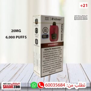 JDI Vabeen Strawberry 20MG 6000 Puffs