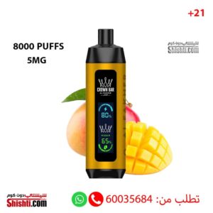 Vape-Al-Fakher-Crown-Bar-Pro-Mango-8000-Puffs