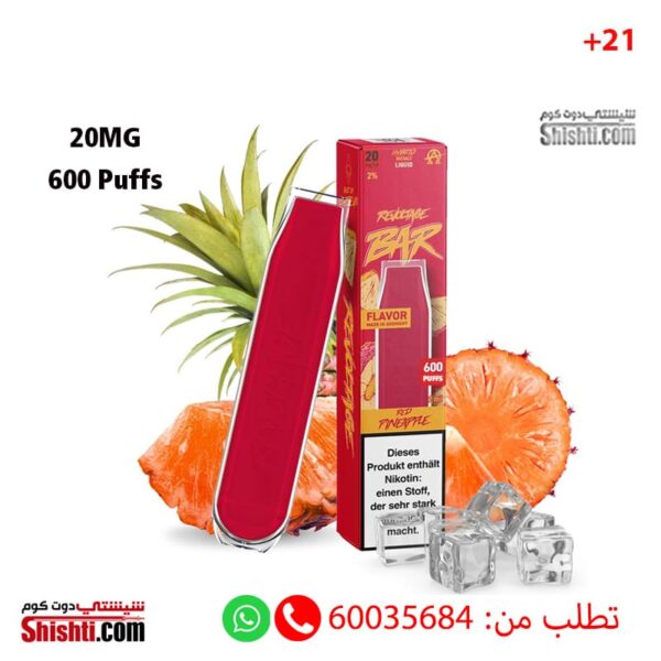 Revoltage Bar Red Pineapple 20mg 600 Puffs